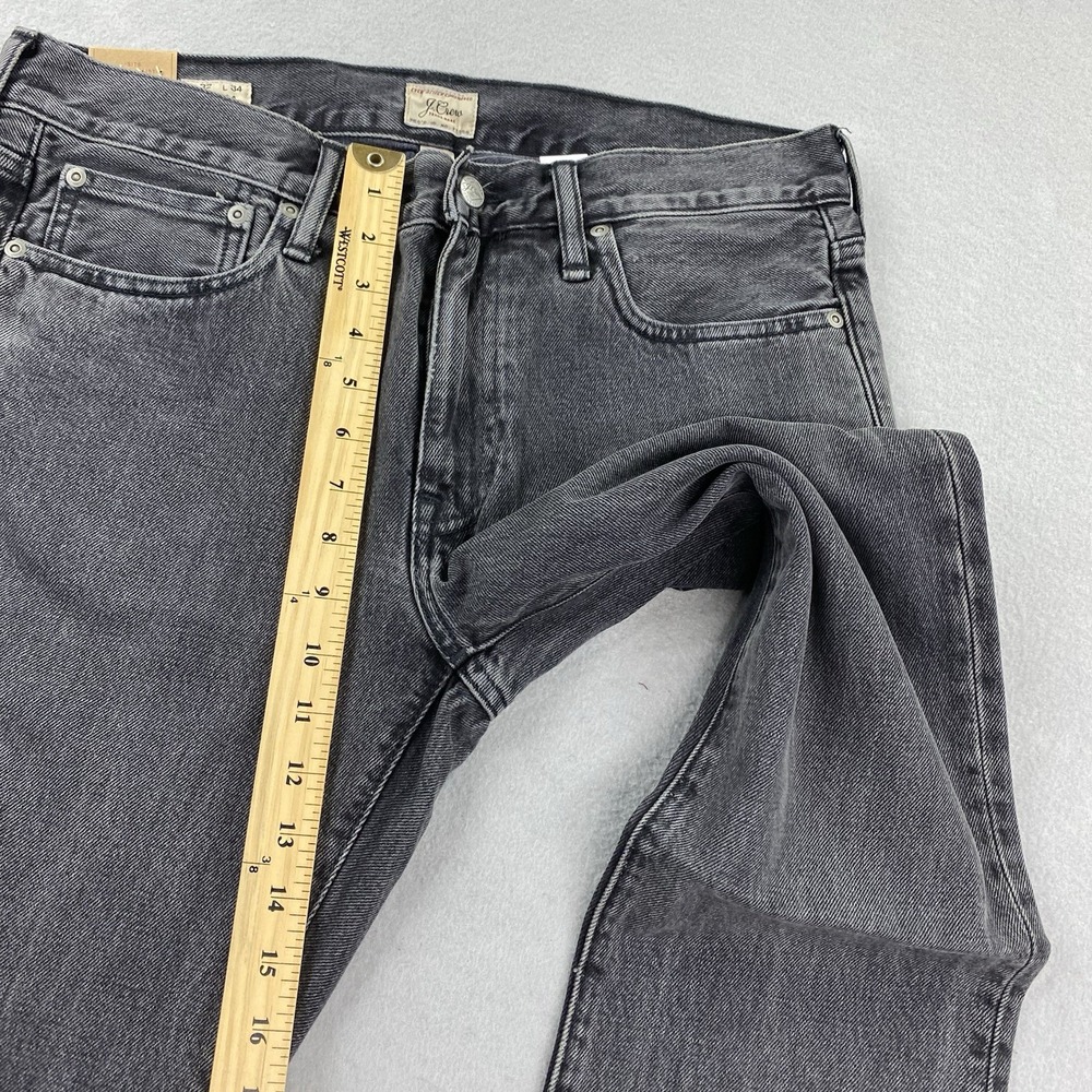 J Crew Jeans Mens 32x34 Black Wash 484 Slim Fit Tapered Leg - Picture 12 of 15